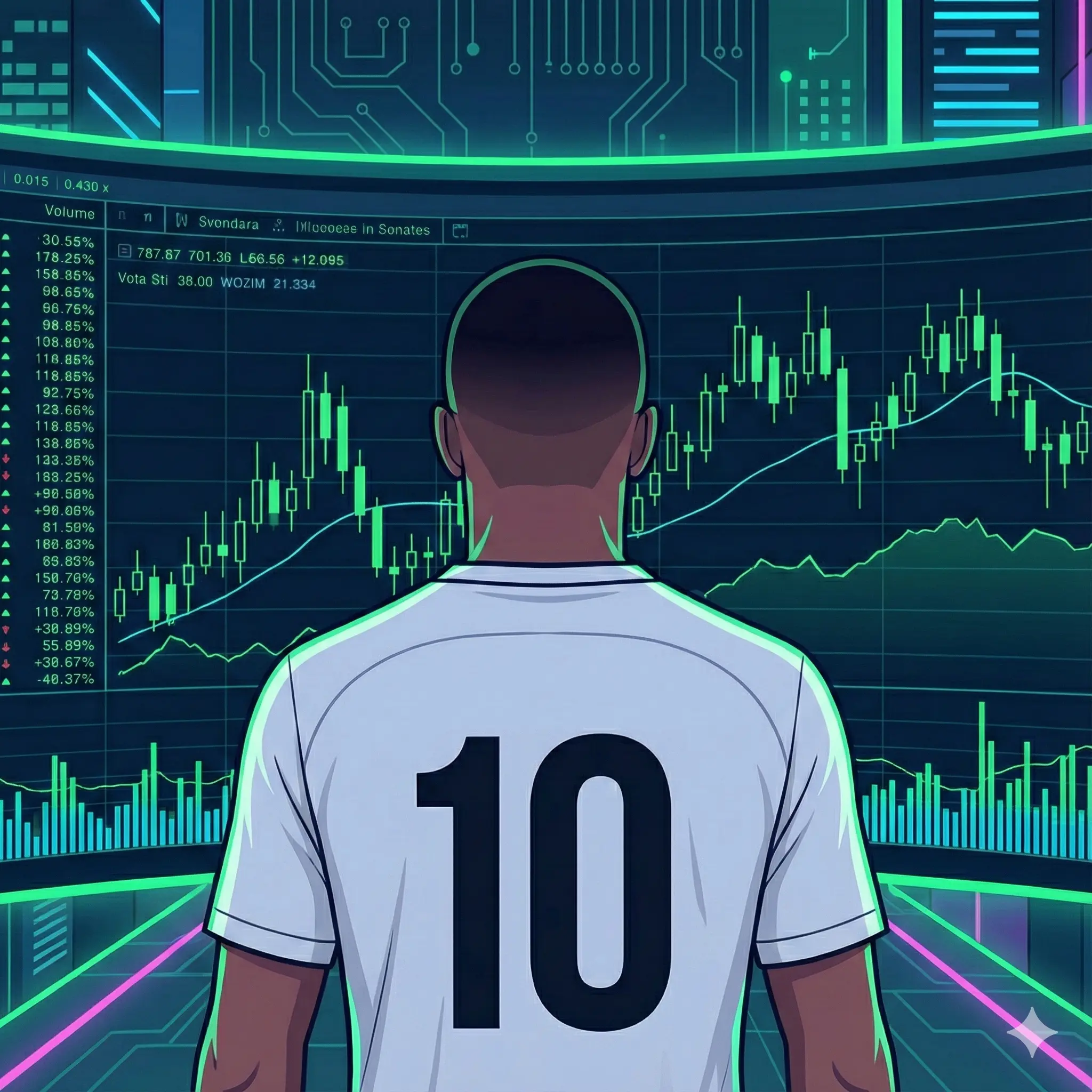 Kylian Mbappé — stylized avatar